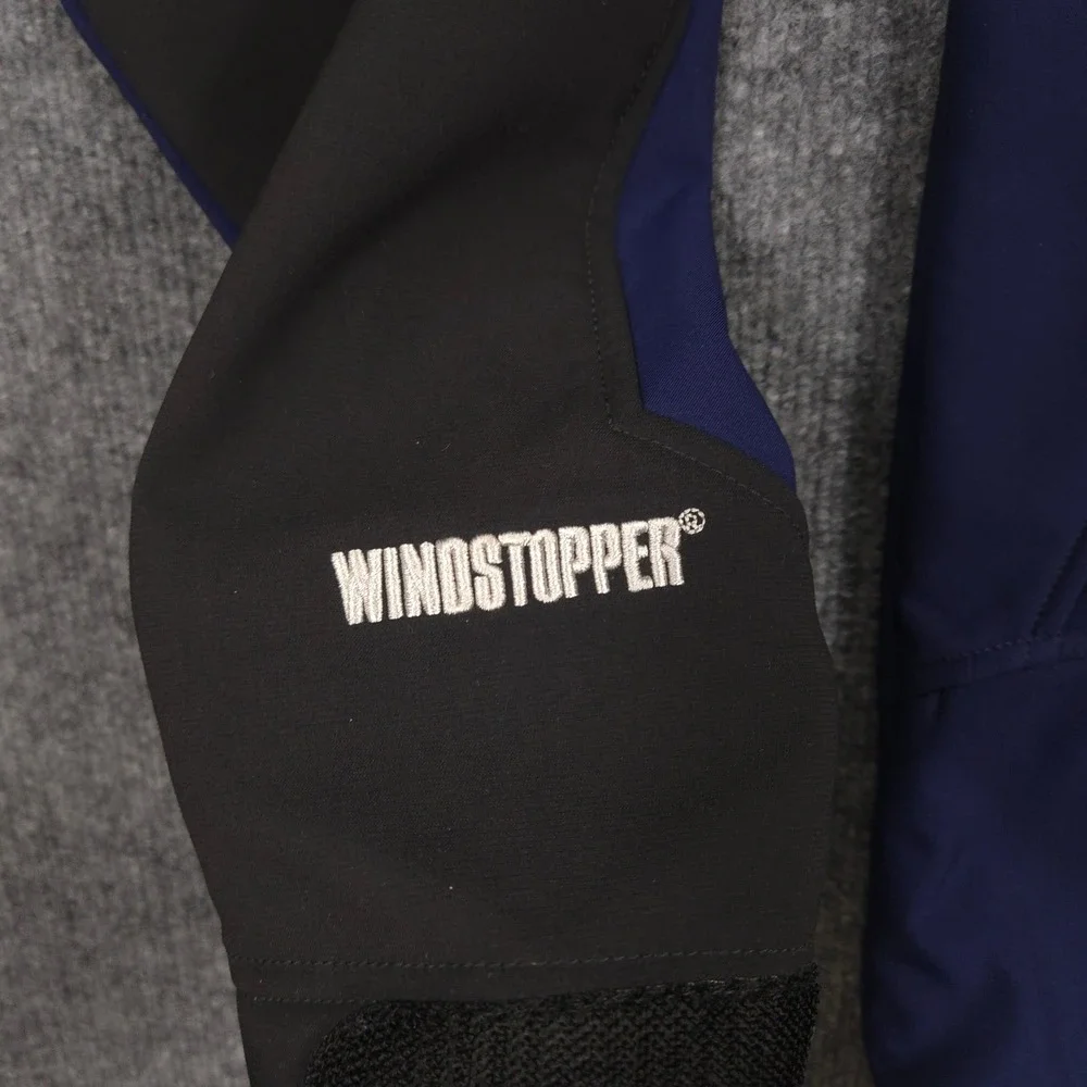 The North Face Summit Series Jacket Mens S Blue Black Windstopper Fleece Lined - Picture 4 of 13